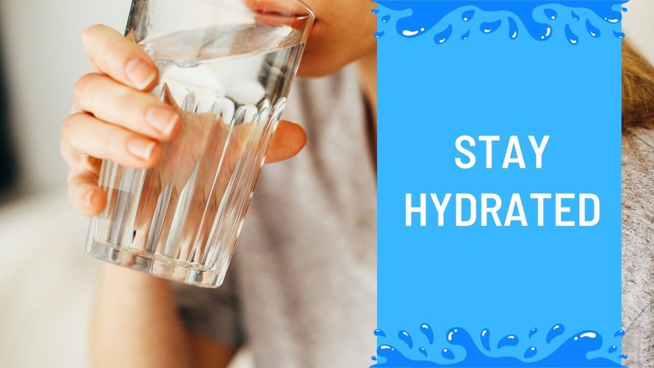Maintain hydration during the haze