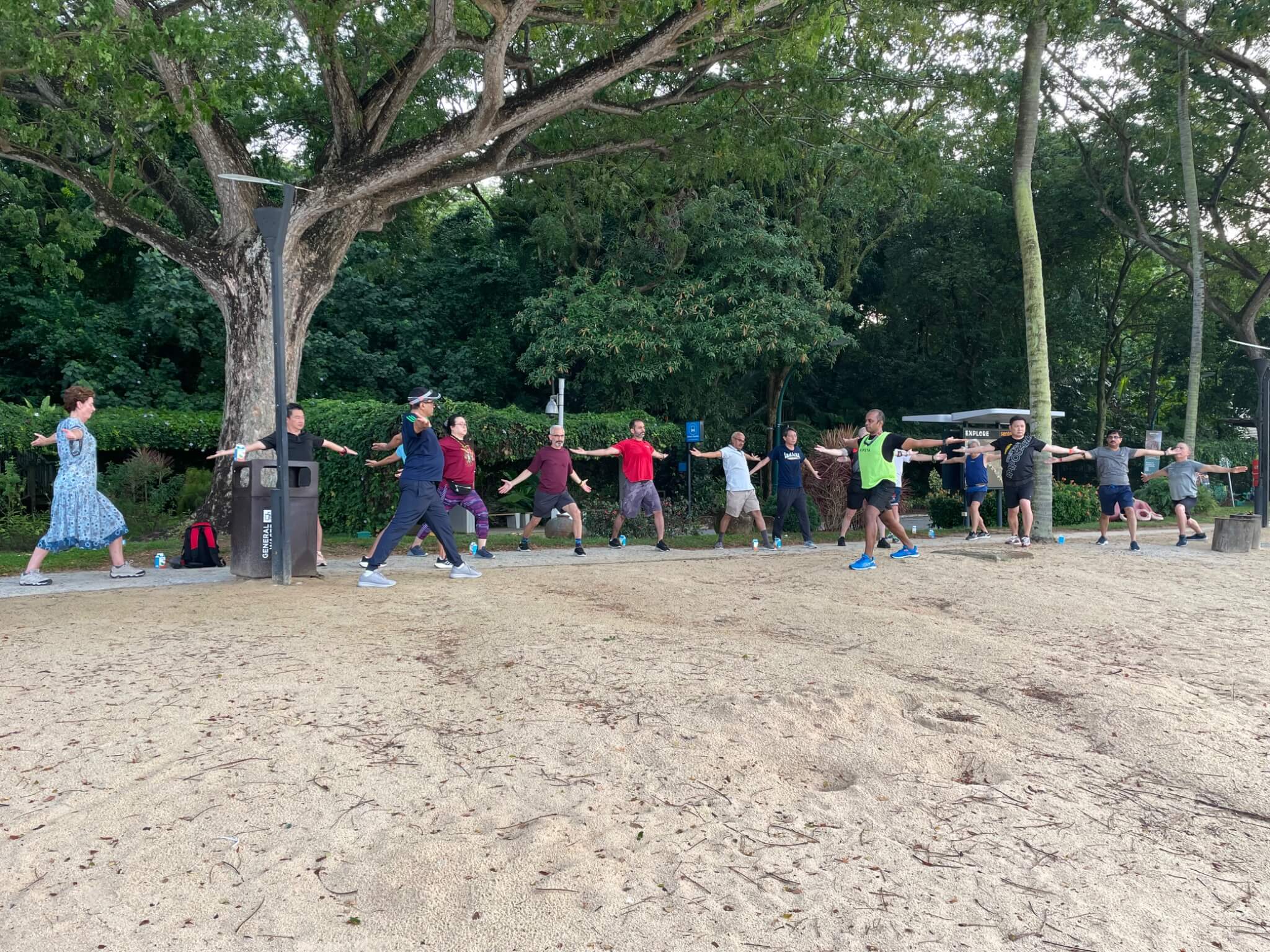 Outdoor exercises with Phyzique